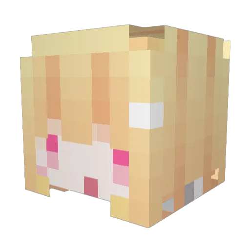 Poke9487 Minecraft avatar head, 3D render