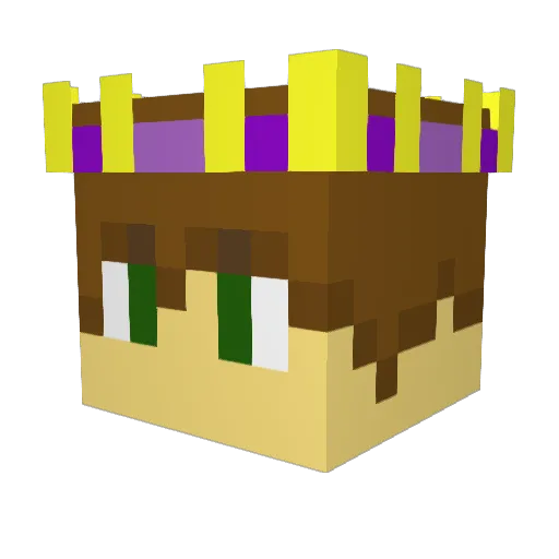 PokeCapN Minecraft avatar head, 3D render