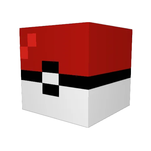 PokeCraft001 Minecraft avatar head, 3D render