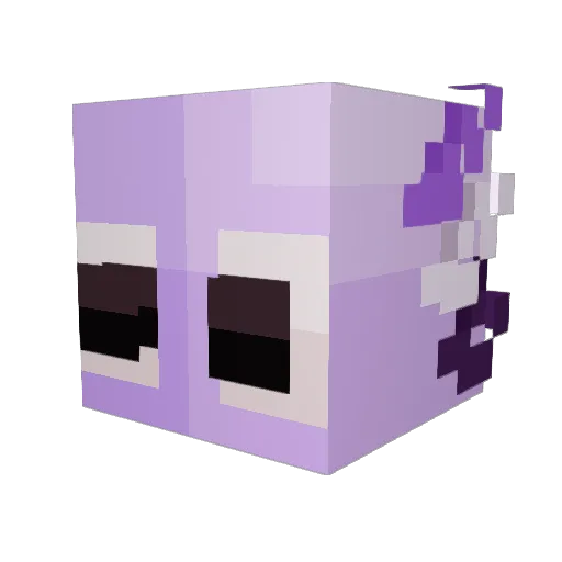 PokeGLK Minecraft avatar head, 3D render