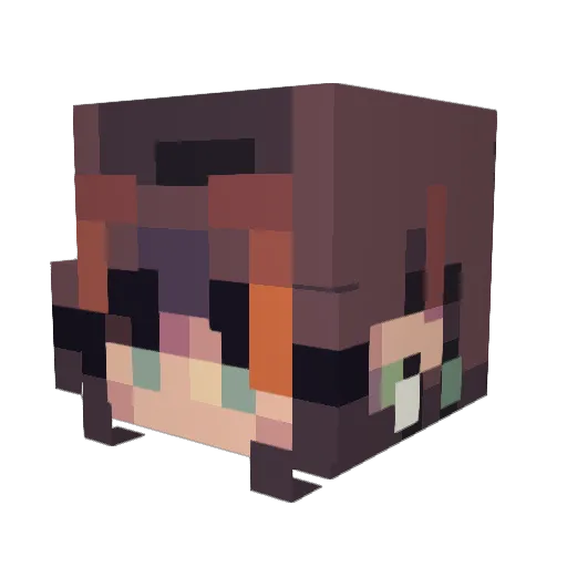 PokeGirlJoyce29 Minecraft avatar head, 3D render