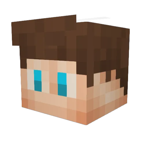 PokeNashHD Minecraft avatar head, 3D render