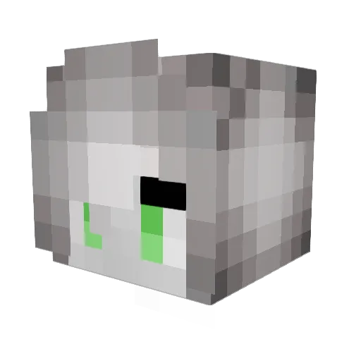 Poke_Detta Minecraft avatar head, 3D render
