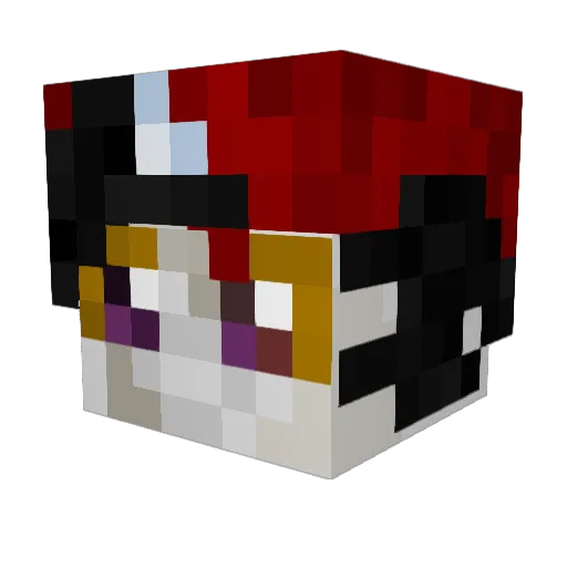 Pokebol220 Minecraft avatar head, 3D render