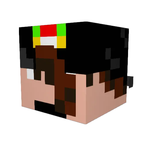 Pokeclone10 Minecraft avatar head, 3D render