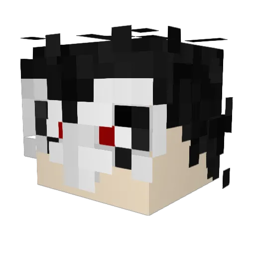 Pokegeek15 Minecraft avatar head, 3D render