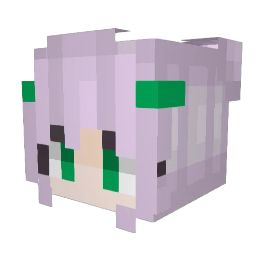 PokemanGoodra Minecraft avatar head, 3D render