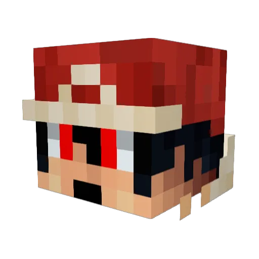 Pokemaster_CW Minecraft avatar head, 3D render