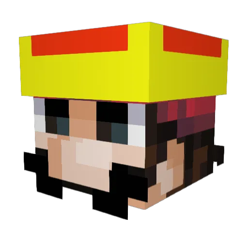 Pokemon2607 Minecraft avatar head, 3D render