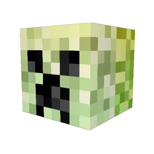 PokemonLegenden7 Minecraft avatar head, 3D render