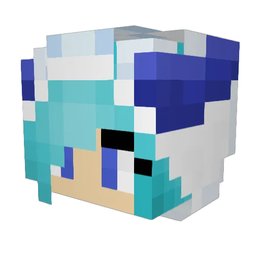 PokemonLover1996 Minecraft avatar head, 3D render