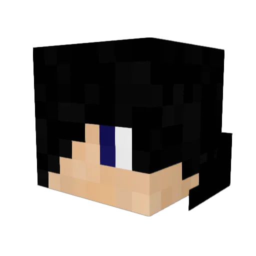 PokemonRubyZ Minecraft avatar head, 3D render