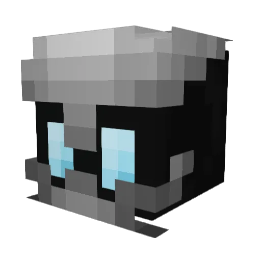 Poketeers Minecraft avatar head, 3D render