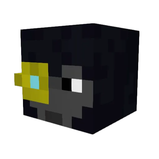 PokeyAlt06 Minecraft avatar head, 3D render