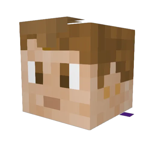 PokeyUp Minecraft avatar head, 3D render