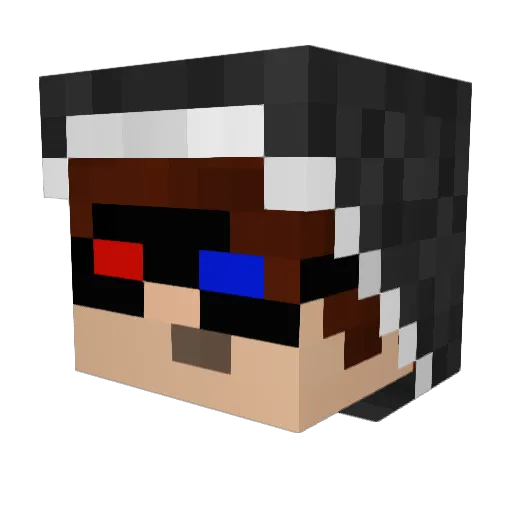 Pokeyworld Minecraft avatar head, 3D render