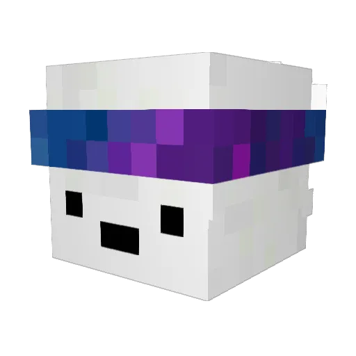 PokiOki Minecraft avatar head, 3D render