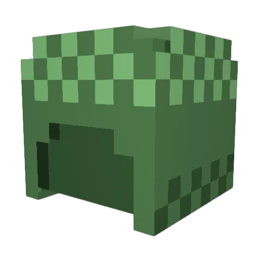 Pokin0i Minecraft avatar head, 3D render