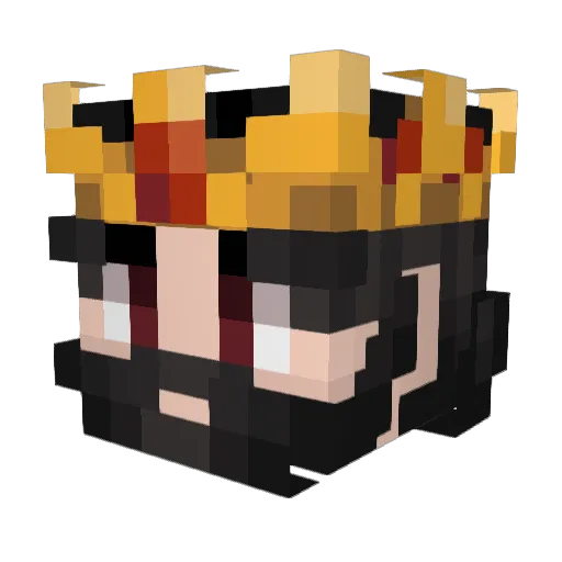 Pokkin Minecraft avatar head, 3D render