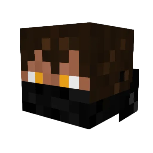 PokkoRH Minecraft avatar head, 3D render