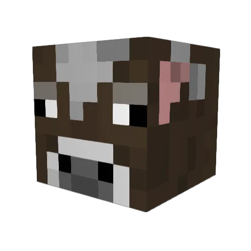 Pokuist Minecraft avatar head, 3D render