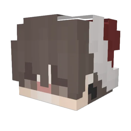 Pol3r Minecraft avatar head, 3D render
