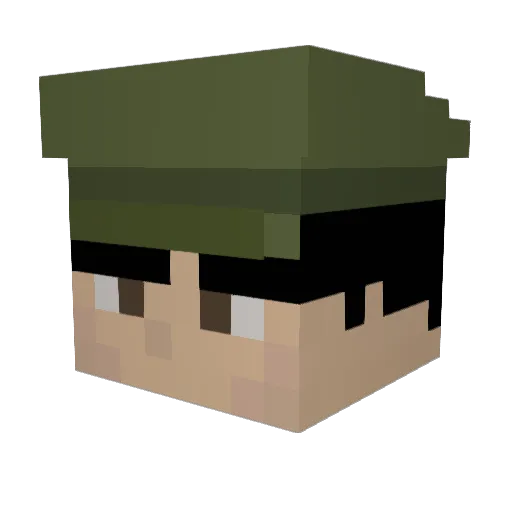 PolPot2001 Minecraft avatar head, 3D render