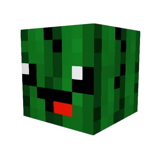 PolZar420 Minecraft avatar head, 3D render