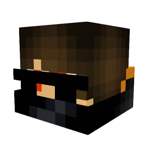 Pol_S Minecraft avatar head, 3D render