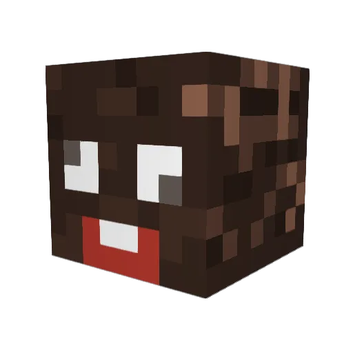 Polacorda Minecraft avatar head, 3D render