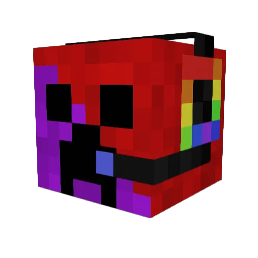 Poland159 Minecraft avatar head, 3D render