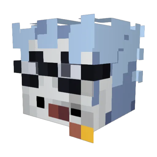 Polandmaster69 Minecraft avatar head, 3D render