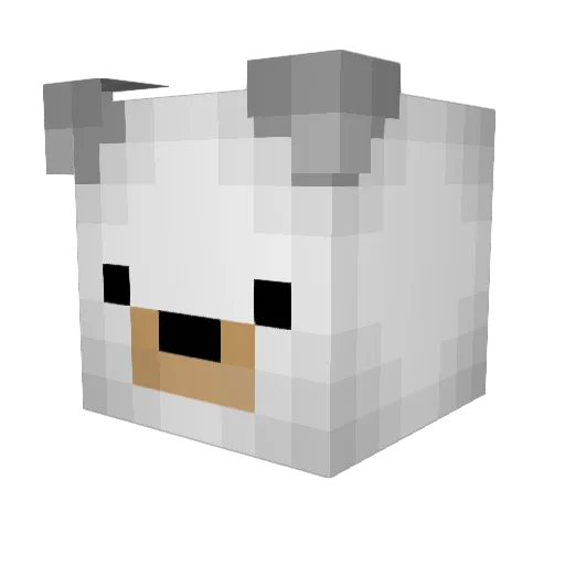 Polar03123 Minecraft avatar head, 3D render