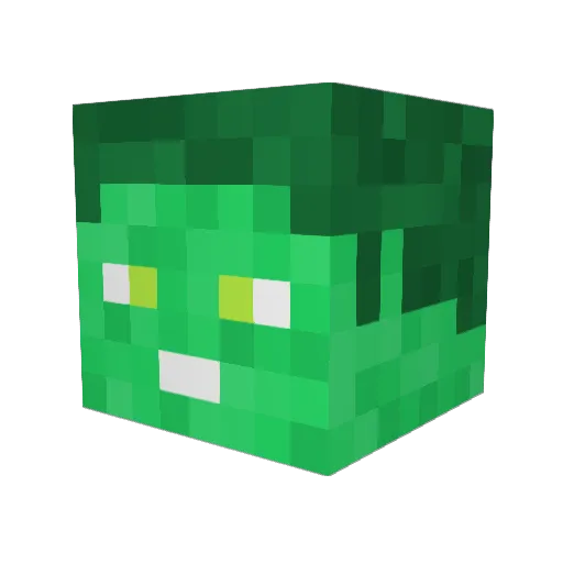 Polar664 Minecraft avatar head, 3D render