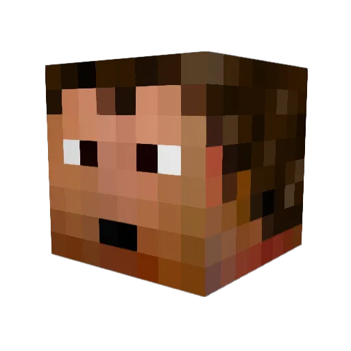 PolarBear11 Minecraft avatar head, 3D render