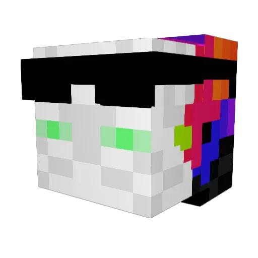 PolarBear6607 Minecraft avatar head, 3D render
