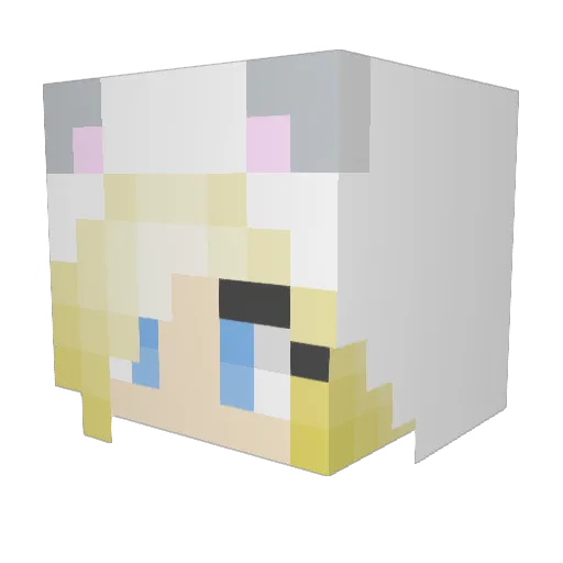 PolarBee103 Minecraft avatar head, 3D render