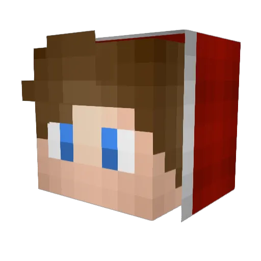 PolarBlunt Minecraft avatar head, 3D render