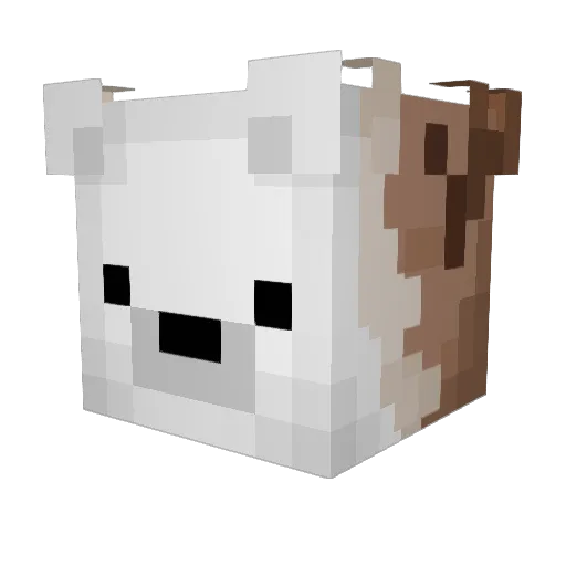 PolarCap Minecraft avatar head, 3D render