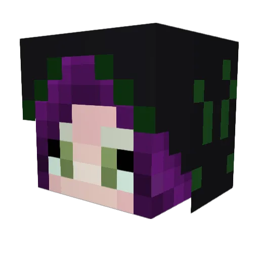 PolarCapsule Minecraft avatar head, 3D render