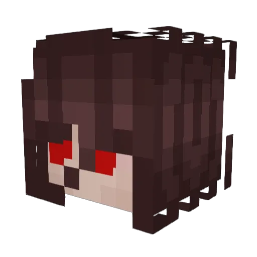 PolarFox171 Minecraft avatar head, 3D render