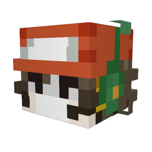 PolarGMC Minecraft avatar head, 3D render