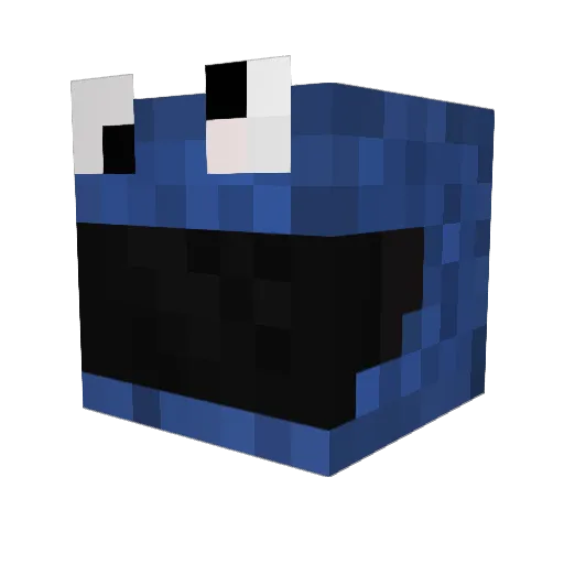 PolarJ Minecraft avatar head, 3D render