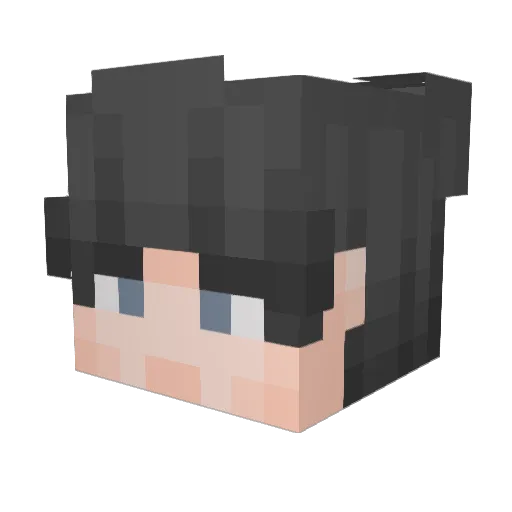 PolarMBear Minecraft avatar head, 3D render