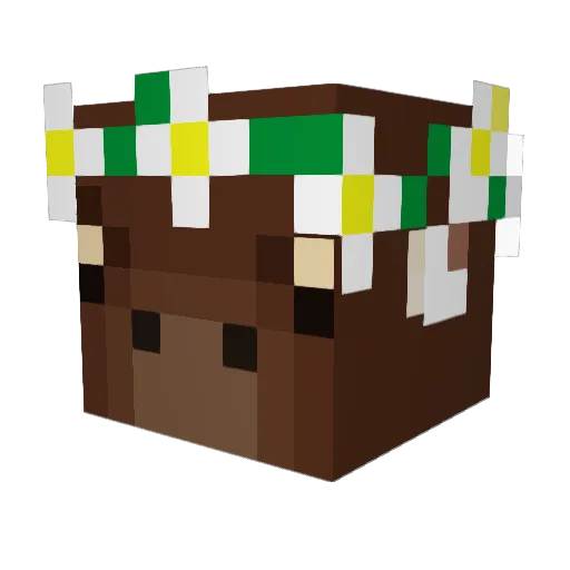 PolarMoose_ Minecraft avatar head, 3D render