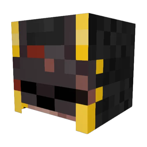 PolarStab Minecraft avatar head, 3D render