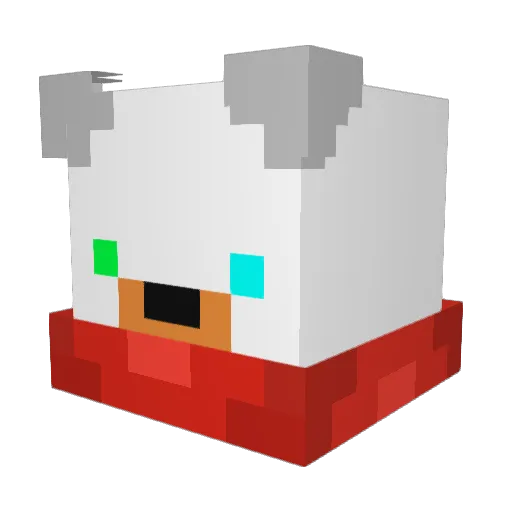 PolarTart Minecraft avatar head, 3D render