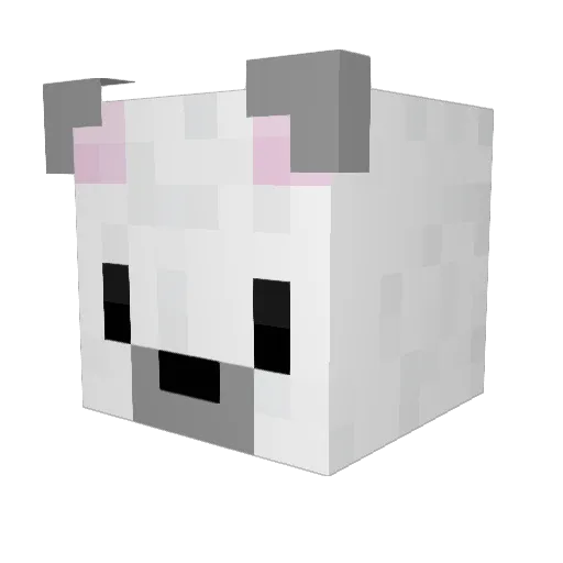 PolarTsunami Minecraft avatar head, 3D render
