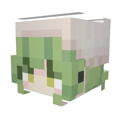 PolarWS Minecraft avatar head, 3D render