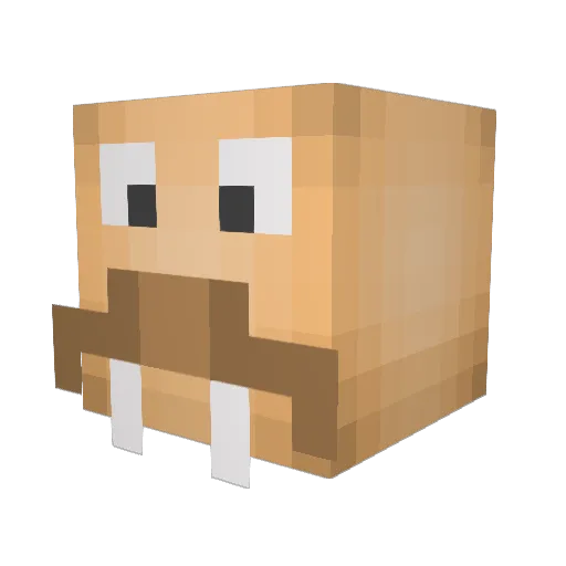 Polar_33 Minecraft avatar head, 3D render